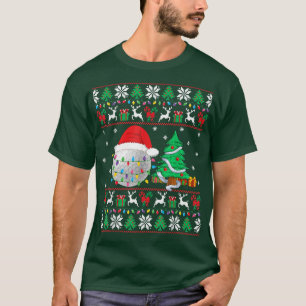 T-shirt Chemise de Noël laide de golf Joueur de golf de No