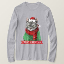 Chemise de Noël Meowy, Maybelle le Tabby gris