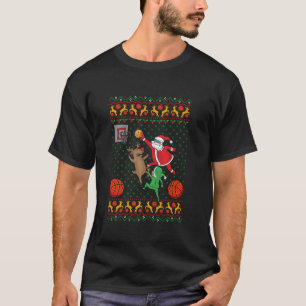T-shirt Chemise de Noël Père Noël et Reindeer