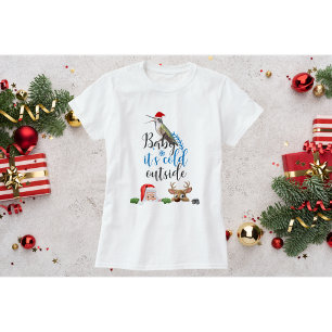 T-shirt Chemise de Noël pour bébé colibri - Il fait froid 