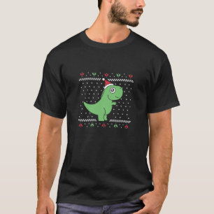 T-shirt Chemise de Noël pour enfants mignonne Dino T Rex a