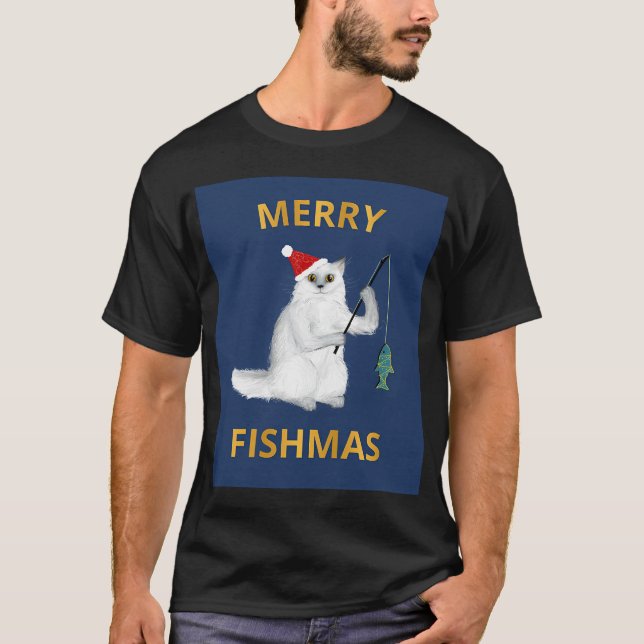 T-shirt Chemise de Noël Ugly Sweater Style Esprit Pêche (Devant)