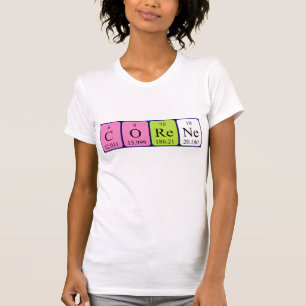 T-shirt Chemise de nom de table périodique Corene
