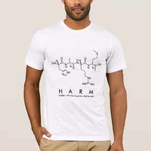 T-shirt Chemise de nom du peptide de harnais