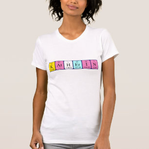 T-shirt Chemise de nom périodique de la table Katherin