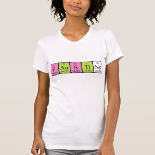T-shirt Chemise de nom périodique Faustine