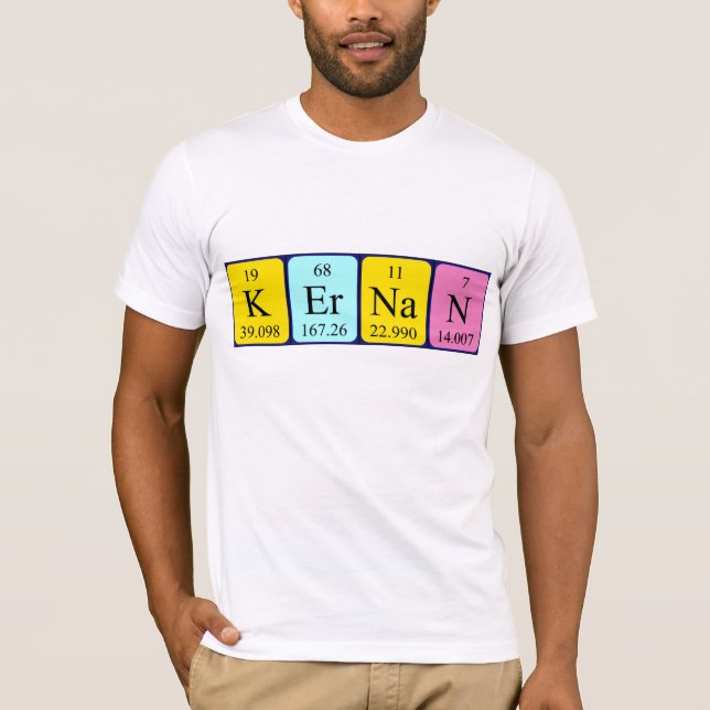 T-shirt Chemise de nom périodique Kernan (Devant)