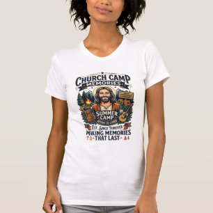 T-shirt Chemise de nostalgie du camp de l'église Jésus VBS