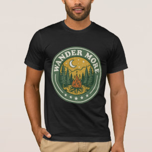 T-shirt Chemise de nuit au feu de camp Wander More Stars T
