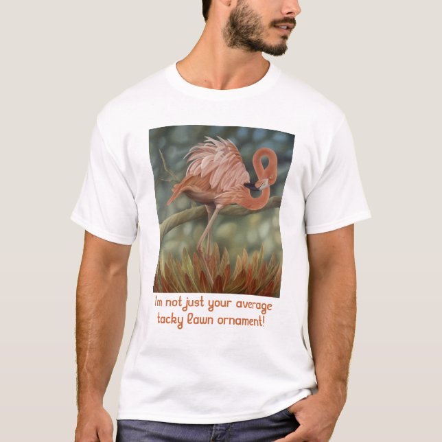 T-shirt Chemise de nuit de Flamant rose (Devant)
