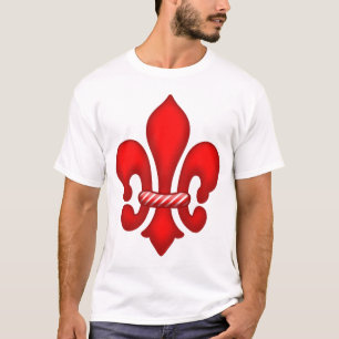 T-shirt Chemise de nuit décontractée rouge de Fleur de l