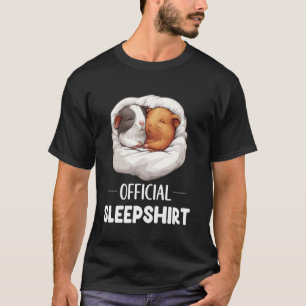 T-shirt Chemise de nuit officielle Cochon d'Inde dormant A