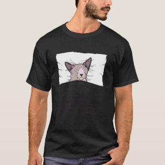 T-shirt Chemise de nuit préférée Sphinx Chat, Chat qui fai