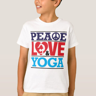 T-shirt Chemise de paix, d'amour et de yoga