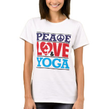 Chemise de paix, d'amour et de yoga