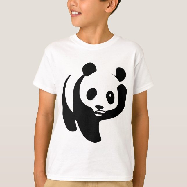 T-shirt chemise de panda (Devant)