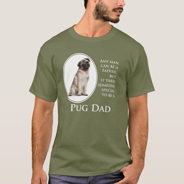 T-shirt Chemise de papa de carlin (Devant)