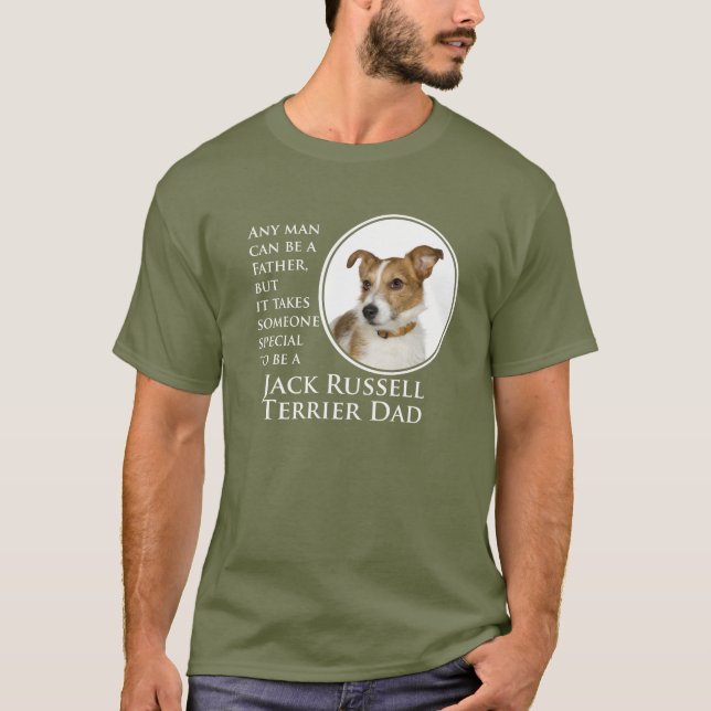 T-shirt Chemise de papa de Jack Russell (Devant)