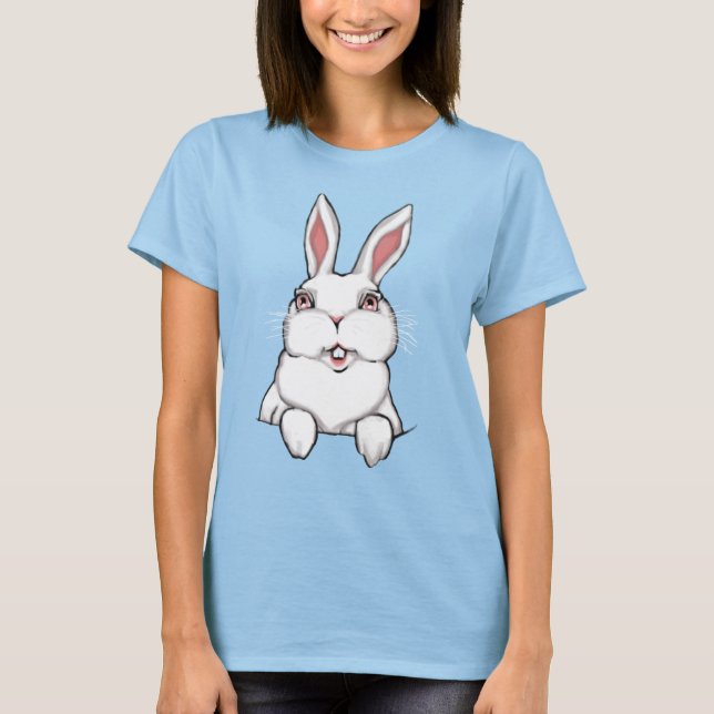T-shirt Chemise de Pâques mignonne Chemise de Pâques Bunny (Devant)