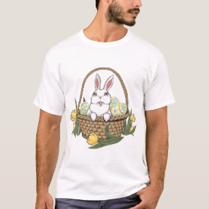 T-shirt Chemise de Pâques Pâques Panier de lapin Dames T-s