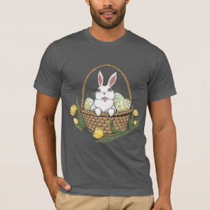 T-shirt Chemise de Pâques Pâques Panier lapin Unisex T-shi