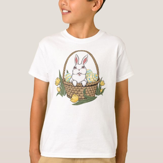 T-shirt Chemise de Pâques pour enfant Bunny de Pâques Swea (Devant)