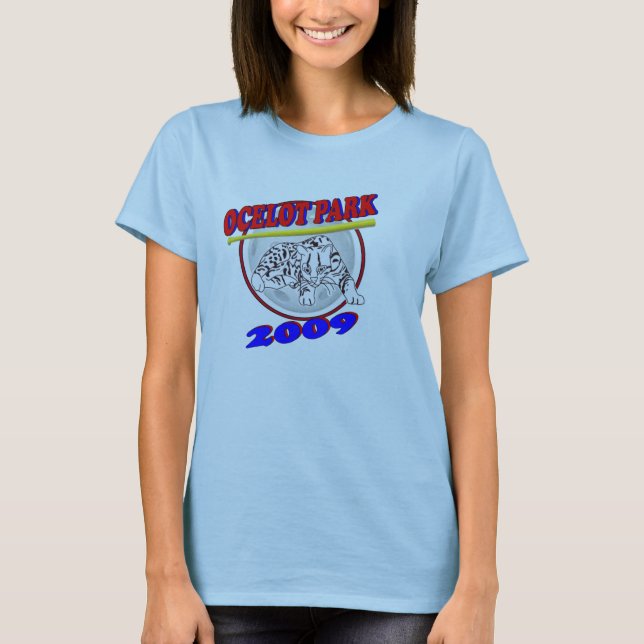 T-shirt chemise de parc d'ocelot de dames (Devant)