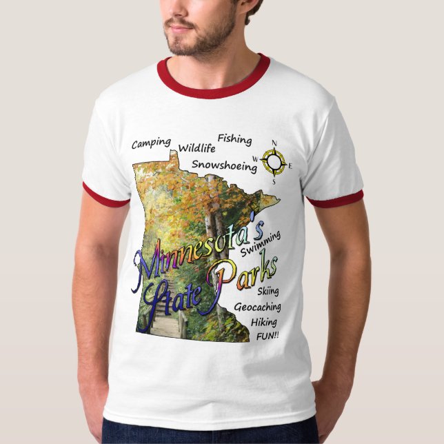 T-shirt Chemise de parcs d'état du Minnesota (Devant)