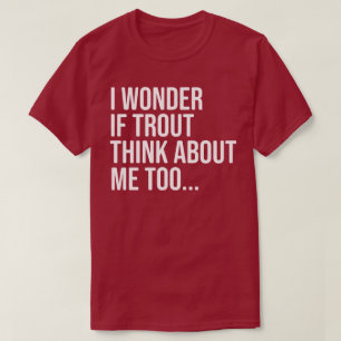 T-shirt Chemise de pêche à la truite amusante pour les hom