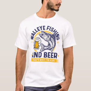 T-shirt Chemise de pêche au doré et de bière