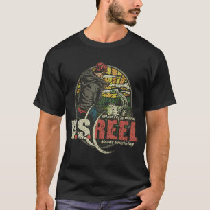 T-shirt Chemise de pêche drapeau américain Cadeau de pêche