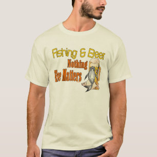 T-shirt Chemise de pêche et de pêche à la bière