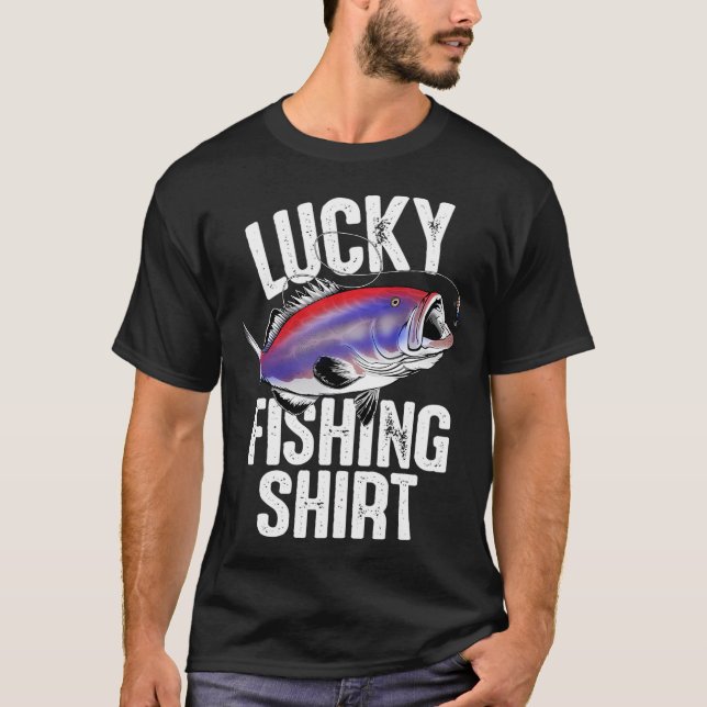 T-shirt Chemise de pêche Lucky US Grouper (Devant)
