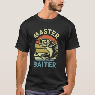 T-shirt Chemise de pêche Master-Appeau Bass Papa Drôle