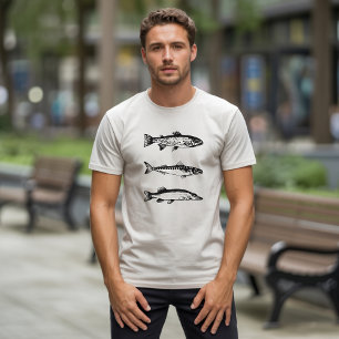 T-shirt Chemise de pêche pour hommes, Pêcheur Cadeau de la