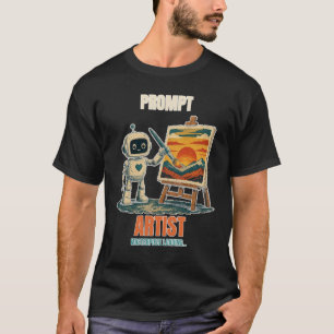T-shirt Chemise de peintre robot drôle pour artiste à prom