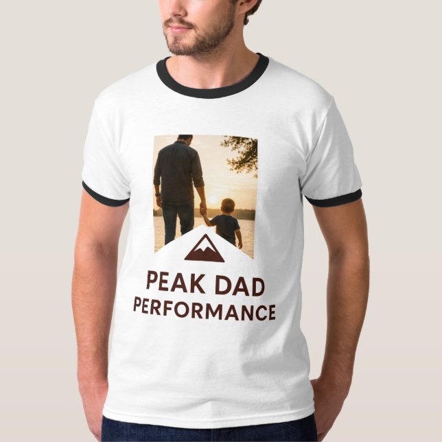 T-shirt Chemise de Performance Papa au Maximum Cadeau Drôl (Devant)
