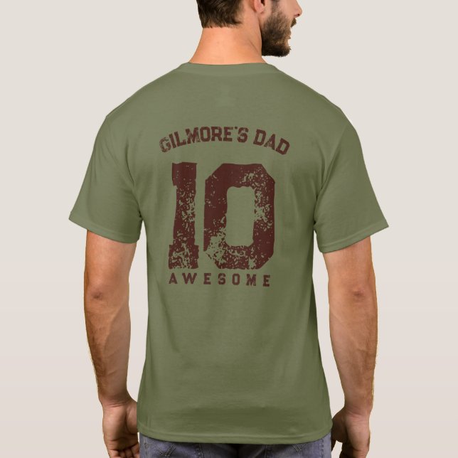 T-shirt Chemise de Performance Papa au Maximum Cadeau Drôl (Dos)