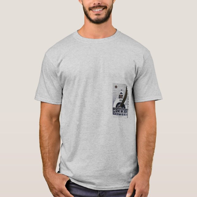 T-shirt Chemise de personnel de piste de Fokker (Devant)