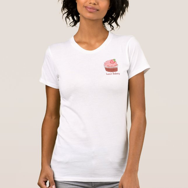 T-shirt Chemise de petit gâteau de fraise (Devant)