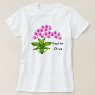 T-shirt Chemise de Phalaenopsis de rose d'amant d'orchidée