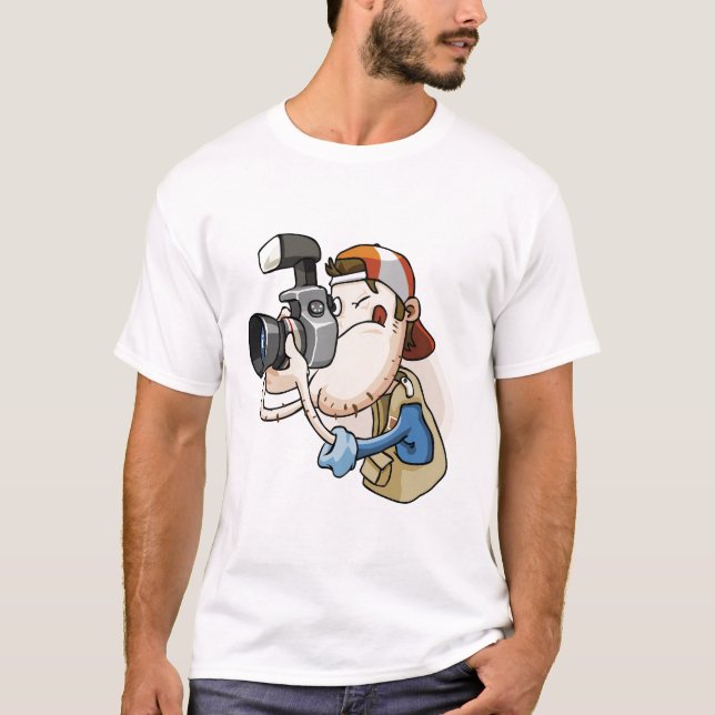 T-shirt Chemise de photographe amusante (Devant)