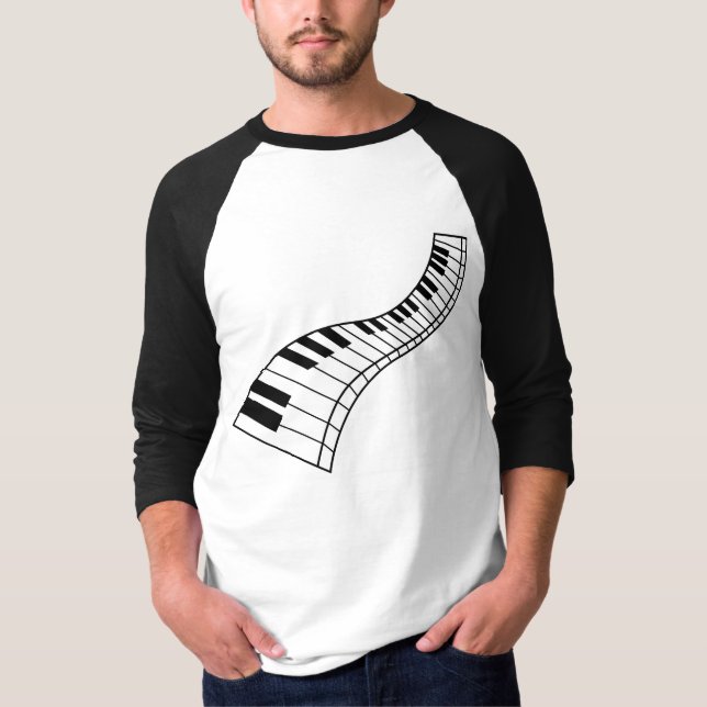 T-shirt Chemise de piano (Devant)