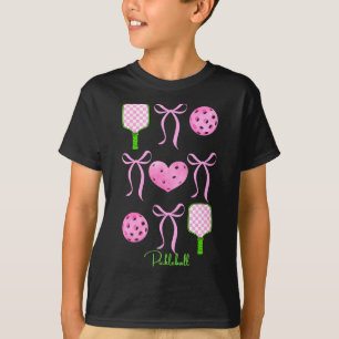 T-shirt Chemise de pickleball rose prépa pour femmes que l