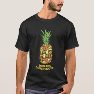T-shirt Chemise de pineapple pour accepter les différences