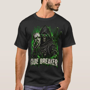 T-shirt Chemise de pirate informatique briseur de code Cyb