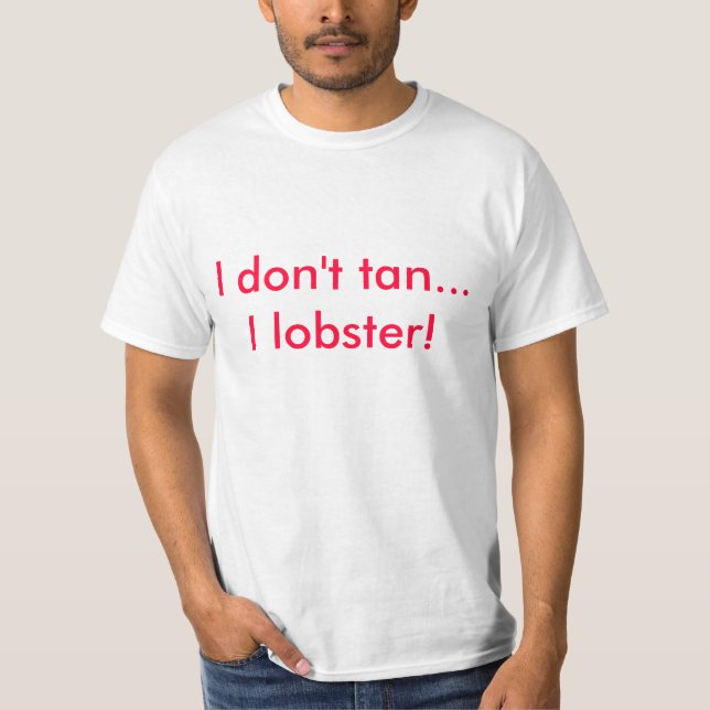 T-shirt Chemise de plage de homard. (Devant)