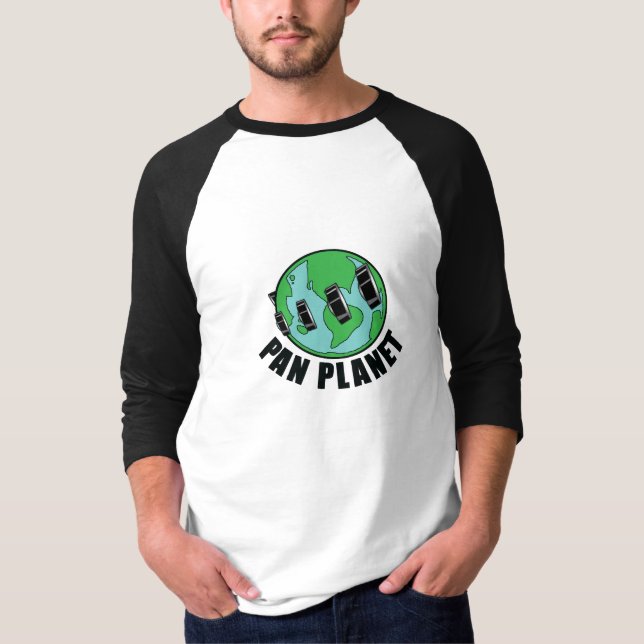 T-shirt Chemise de planète de casserole (Devant)