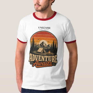 T-shirt Chemise de plein air « L'aventure vous attend »