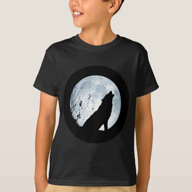 T-shirt Chemise de Pleine lune de loup-garou (Devant)